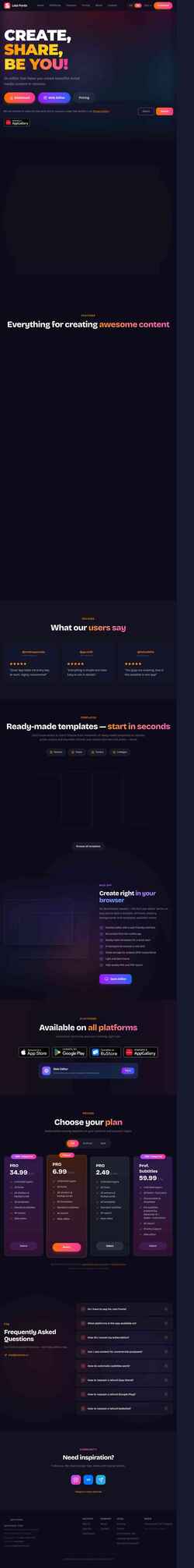 Screenshot letofonts.com