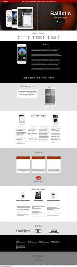 Screenshot ballisticapp.com