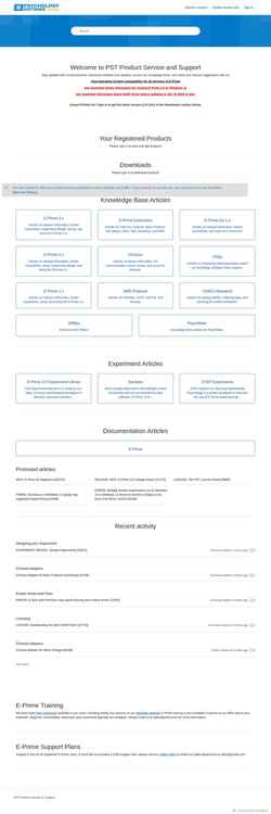Zrzut ekranu support.pstnet.com