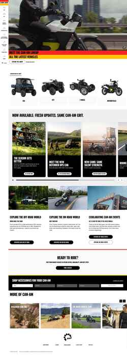 Zrzut ekranu can-am.brp.com