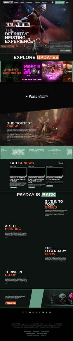 Screenshot www.paydaythegame.com