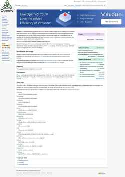 Schermata wiki.openvz.org