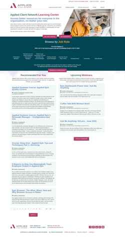 Screenshot learning.appliedclientnetwork.org