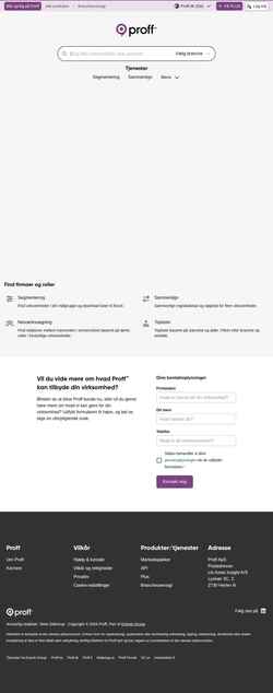 Ekran görüntüsü www.proff.dk