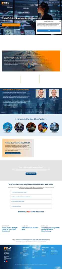 Снимак екрана klcconsulting.net