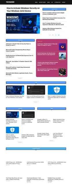 スクリーンショット www.techworm.net
