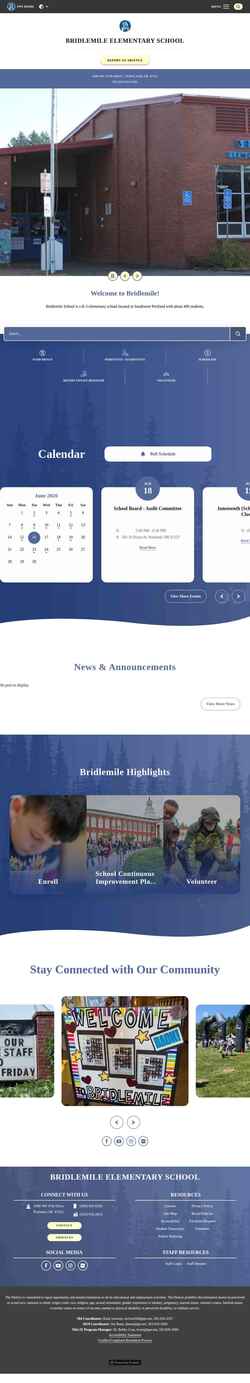 Screenshot bridlemile.pps.net