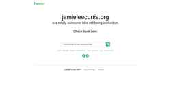 Captura de pantalla jamieleecurtis.org