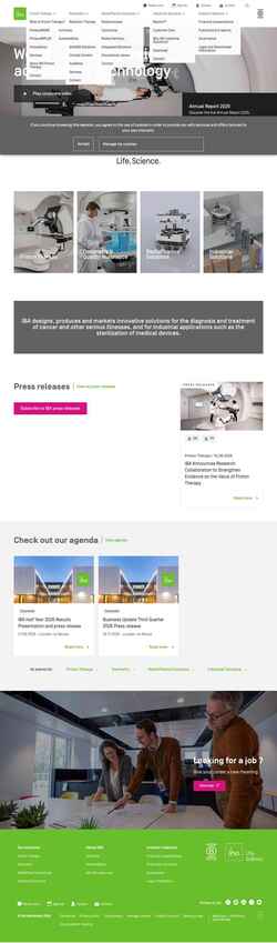 Screenshot www.iba-worldwide.com
