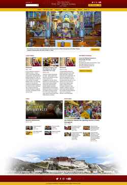 Captura de pantalla dalailama.com