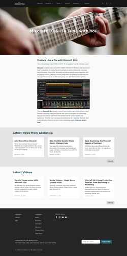 Captura de pantalla acoustica.com