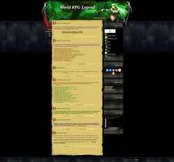 Schermata wrpglegend.ucoz.ru