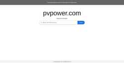 Captură de ecran pvpower.com
