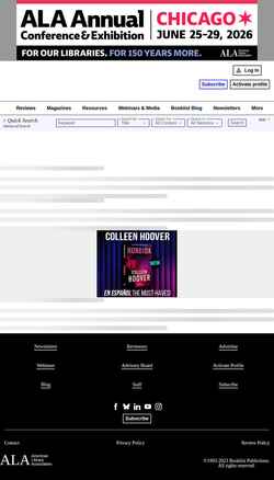 Скриншот www.booklistonline.com