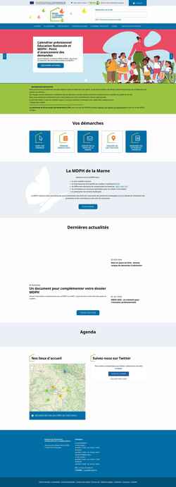 Screenshot www.mdph51.fr