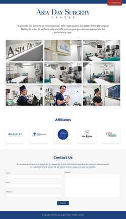 Snímek obrazovky asiadaysurgery.com