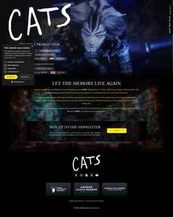 Captură de ecran www.catsthemusical.com