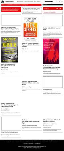 Снимак екрана www.plutobooks.com