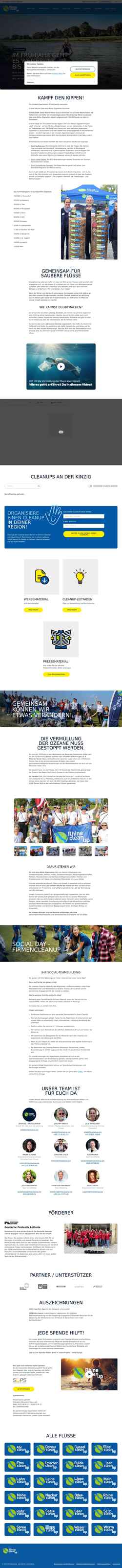 Screenshot www.kinzigcleanup.org