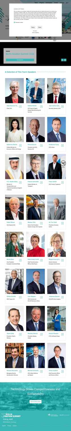 Screenshot berlin-aviation-summit.com