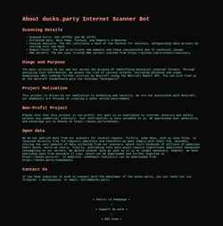 Screenshot scanner.ducks.party