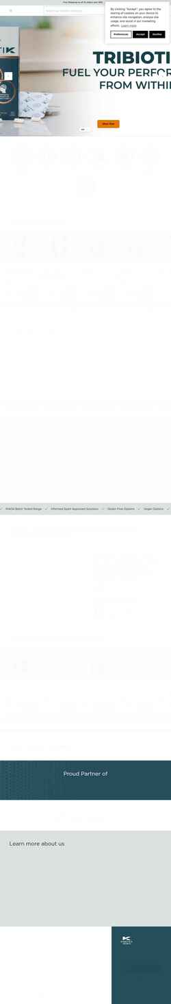 Schermafbeelding www.kineticasports.com
