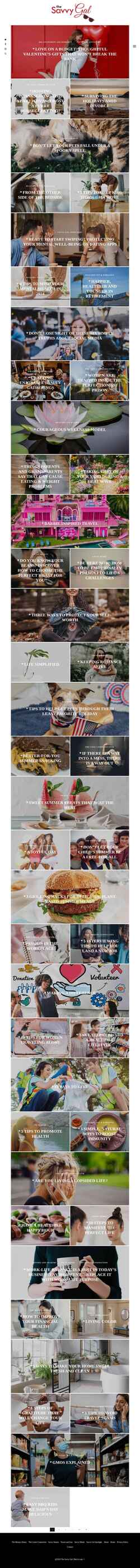 Screenshot thesavvygal.com