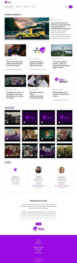 Screenshot press.telia.se