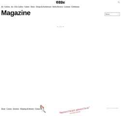 Snímek obrazovky magazine.032c.com