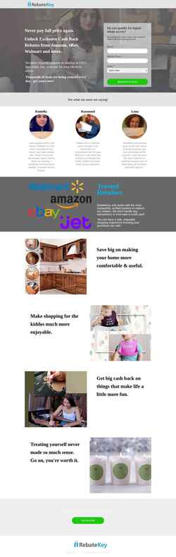 Screenshot go.rebatekey.com