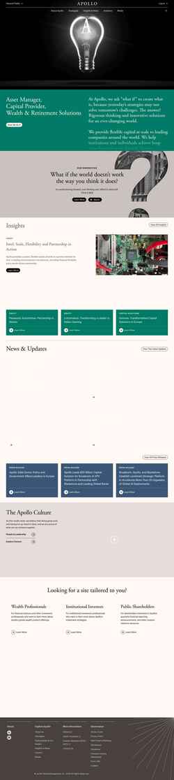Екранна снимка www.apollo.com