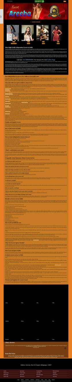 Screenshot www.escortareeba.com