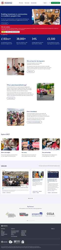 Screenshot www.ukcommunityfoundations.org