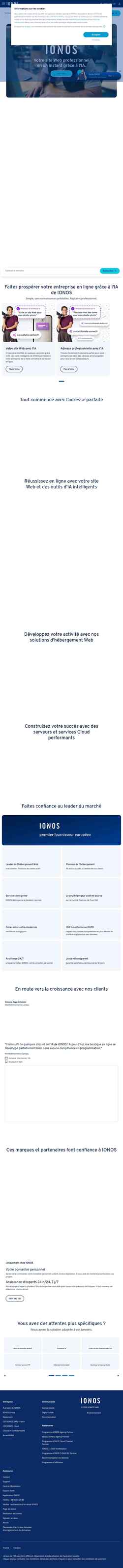 Screenshot www.ionos.fr
