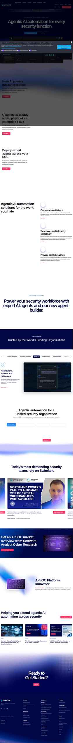 Ekran görüntüsü swimlane.com