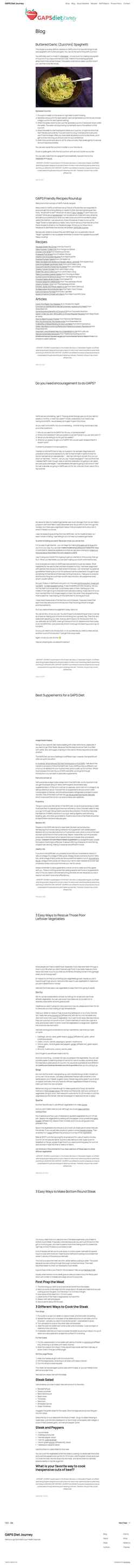 Screenshot gapsdietjourney.com