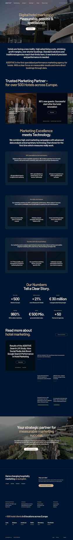 Screenshot www.additive.eu