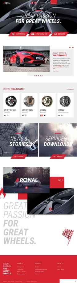 Screenshot www.ronal-wheels.com