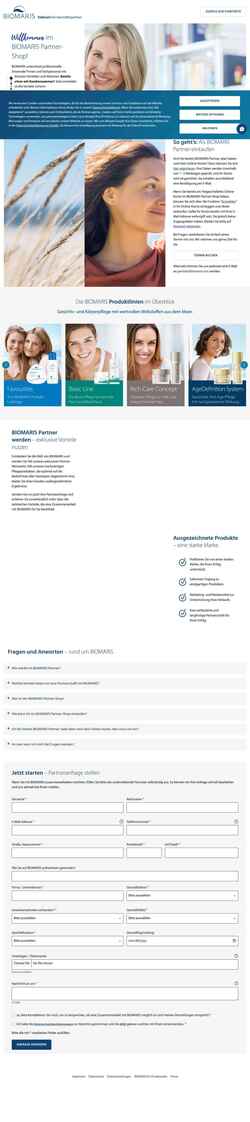 Screenshot partner.biomaris.com