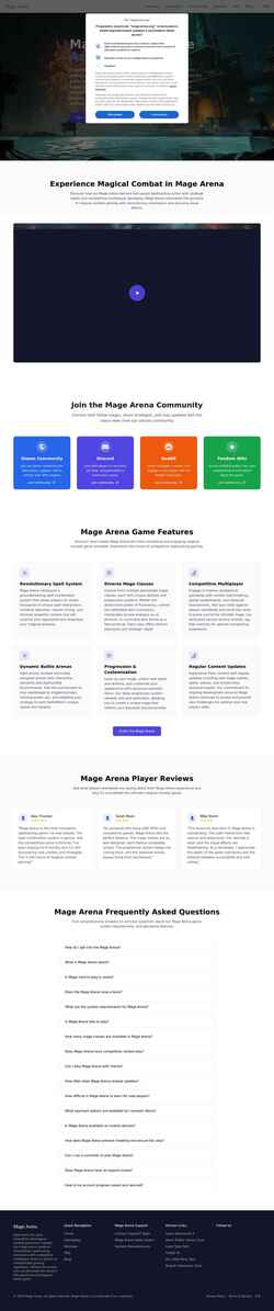 Screenshot magearena.org