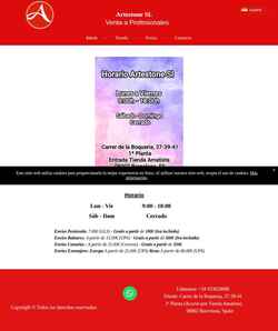Screenshot www.artestone.com