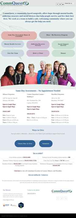 Screenshot www.commquest.org