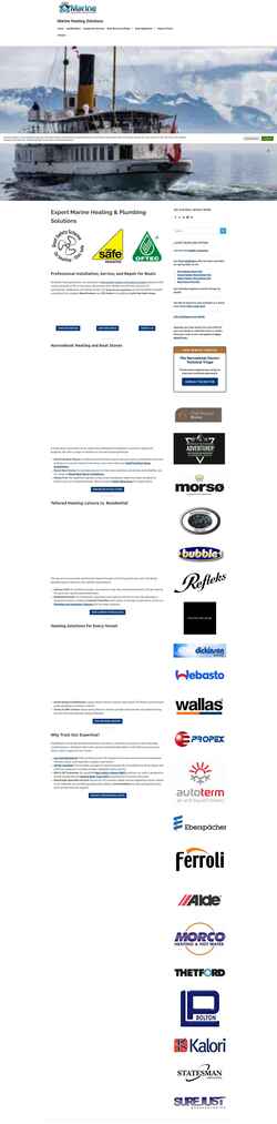 Screenshot marineheating.co.uk