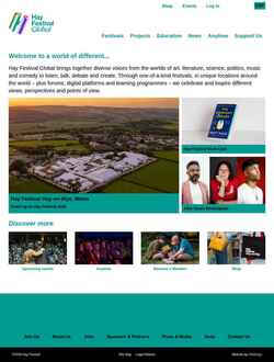 Screenshot www.hayfestival.com