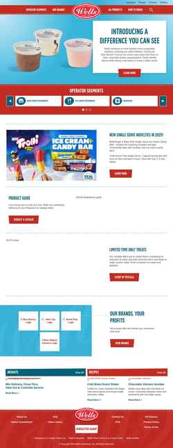 Screenshot wellsfoodservice.com