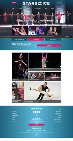 Capture d'écran www.starsonice.ca