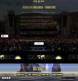 Zrzut ekranu www.drumcodemallorca.com