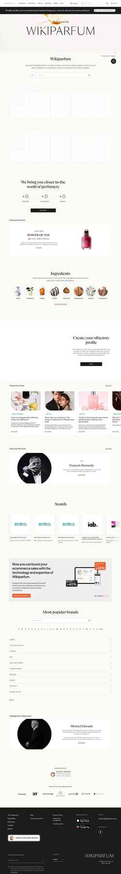 Schermata www.wikiparfum.com