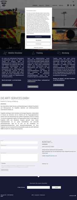 Screenshot www.arff-services.com