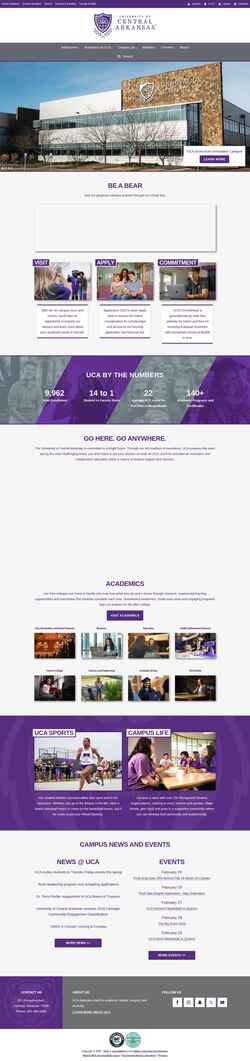Екранна снимка uca.edu